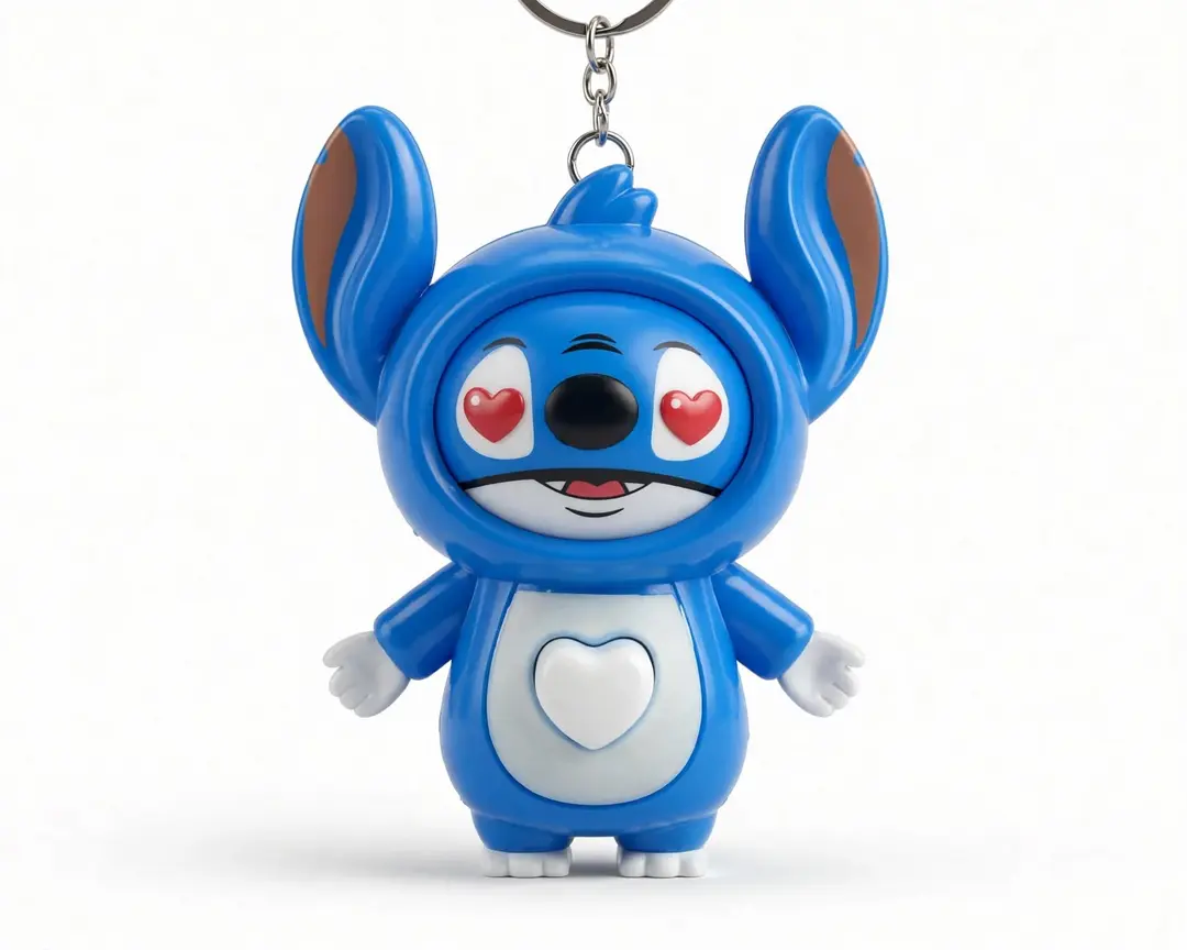 Stitch Flip Multi-Face Keychain