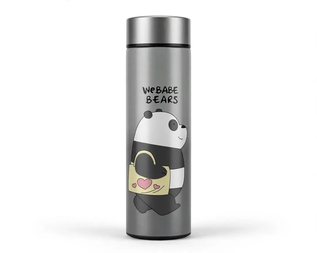 Smart LED Temperature Display Thermos - We Bare Bears