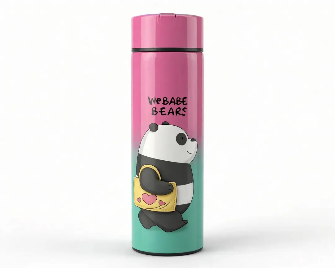 Smart LED Temperature Display Thermos - We Bare Bears