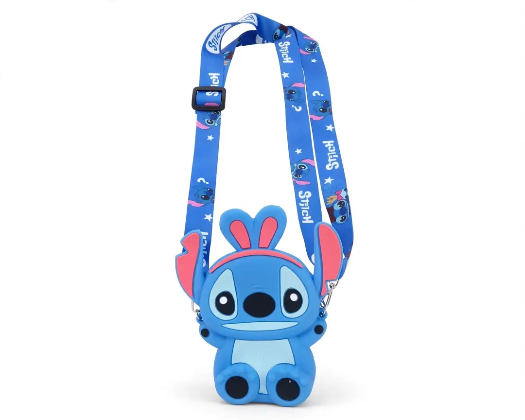 Kids Stitch Silicone Crossbody Shoulder Bag